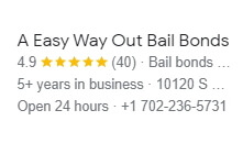 how bail works vegas